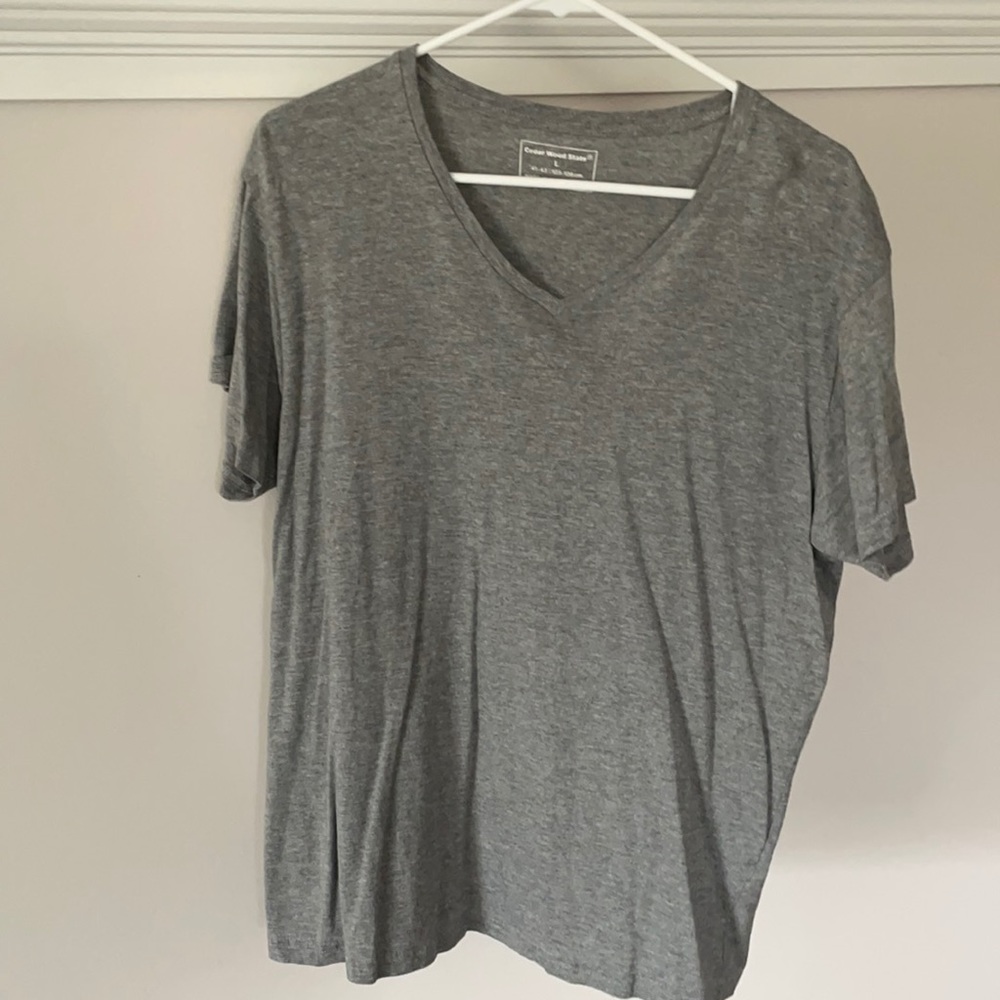 Gray V-Neck